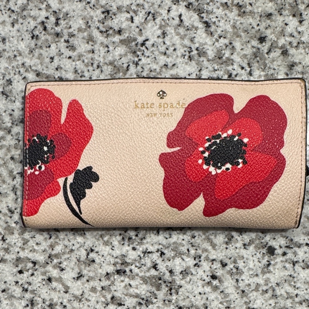 Kate Spade Red Floral Women's wallet